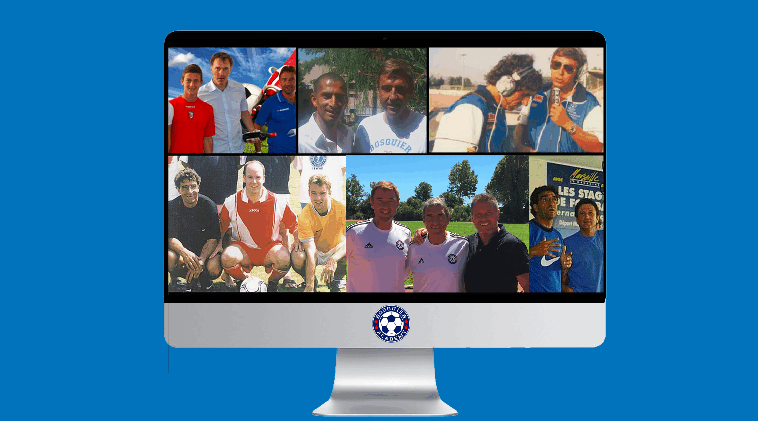 Exceptional Visits: Prince Albert II, Michel Drucker, Laurent Blanc, Sabri Lamouchi, Pascal Olmeta and Jean‑Pierre Foucault at the Bosquier Football Academy